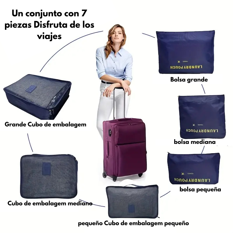 Kit Organizador de Maleta "El Viajero" 7